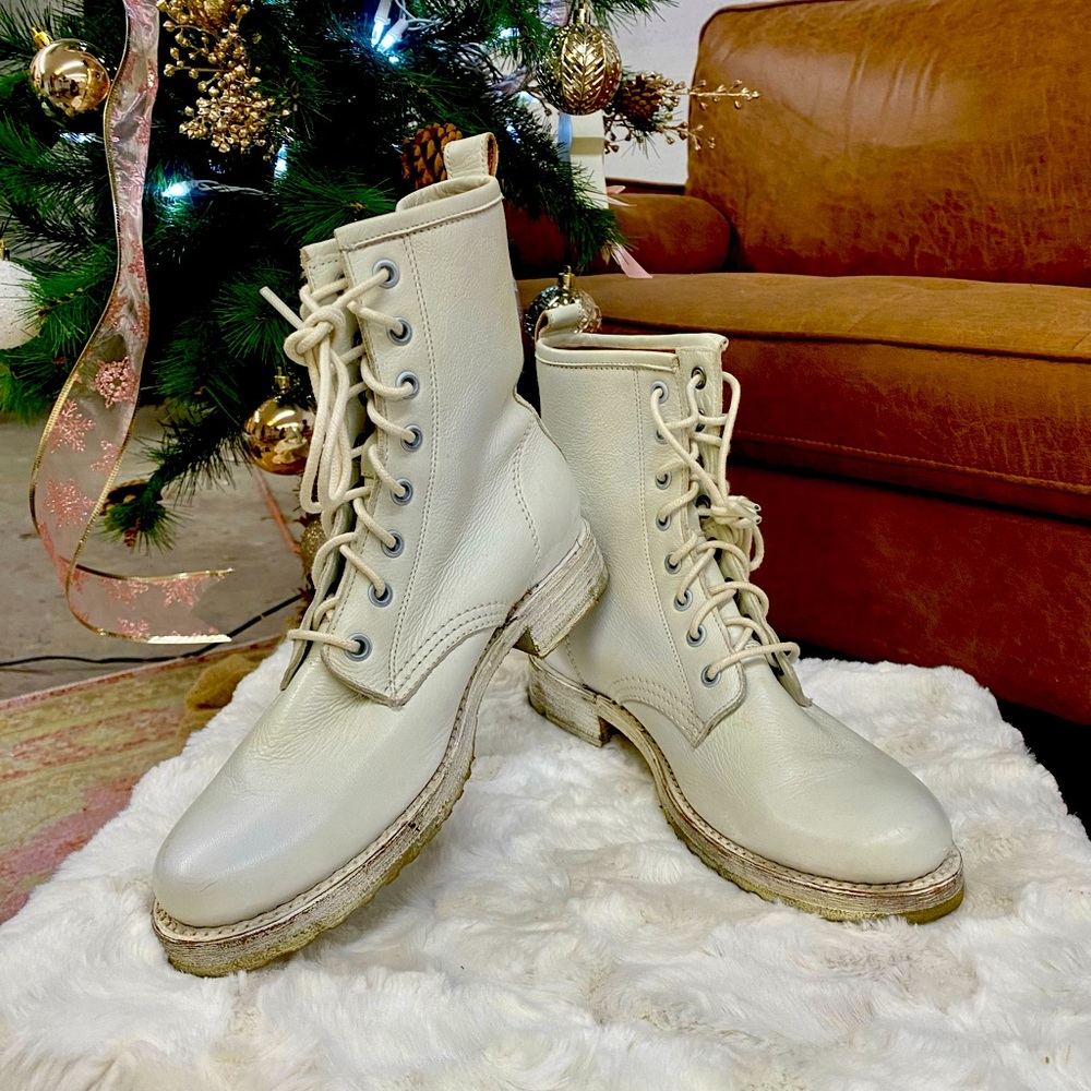 Womens Frye combat boots